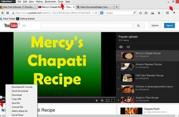 Video Download Helper - Firefox Addon