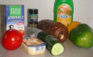 Cassava Salad: ingredients