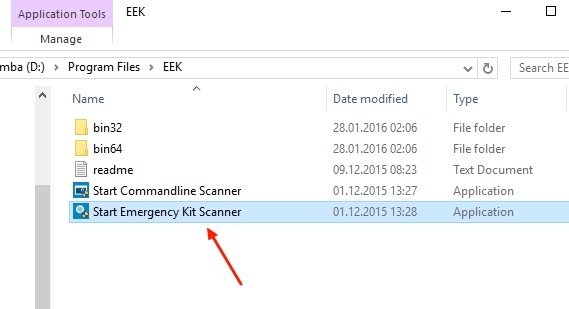 Emisoft Emergency Kit EEK Folder