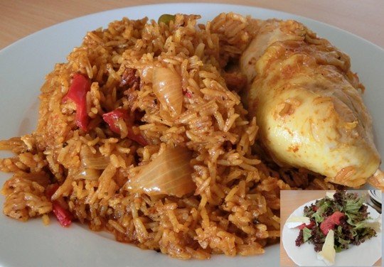 Jollof Rice with Chicken