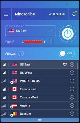 Windscribe VPN 10GB Free Traffic Every Month