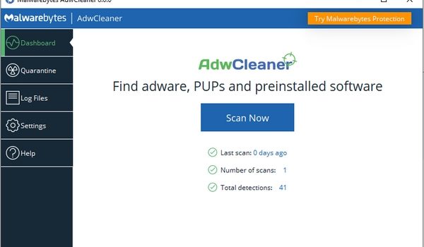 Malwarebytes AdwCleaner