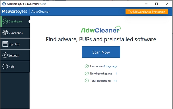 Malwarebytes AdwCleaner