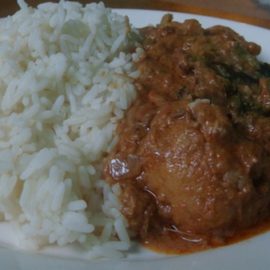 Smoked Herring in Peanut Sauce