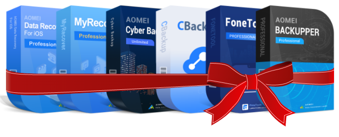 Get up to $648 worth of AOMEI Backup Tools Giveaways for World Recovery Day! AOMEI Backup Software Giveaways